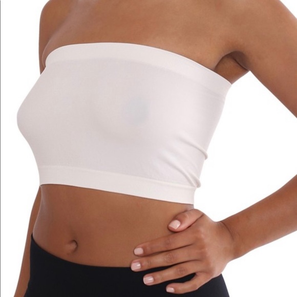 Seamless PLUS SIZE Plain Tube Top Layering
Bandeau.. White NIB - Picture 1 of 4